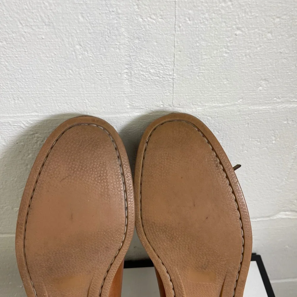 LL Bean Signature 297560 Moc Brown Leather Casual Loafer Slip On Mens Size 13 D